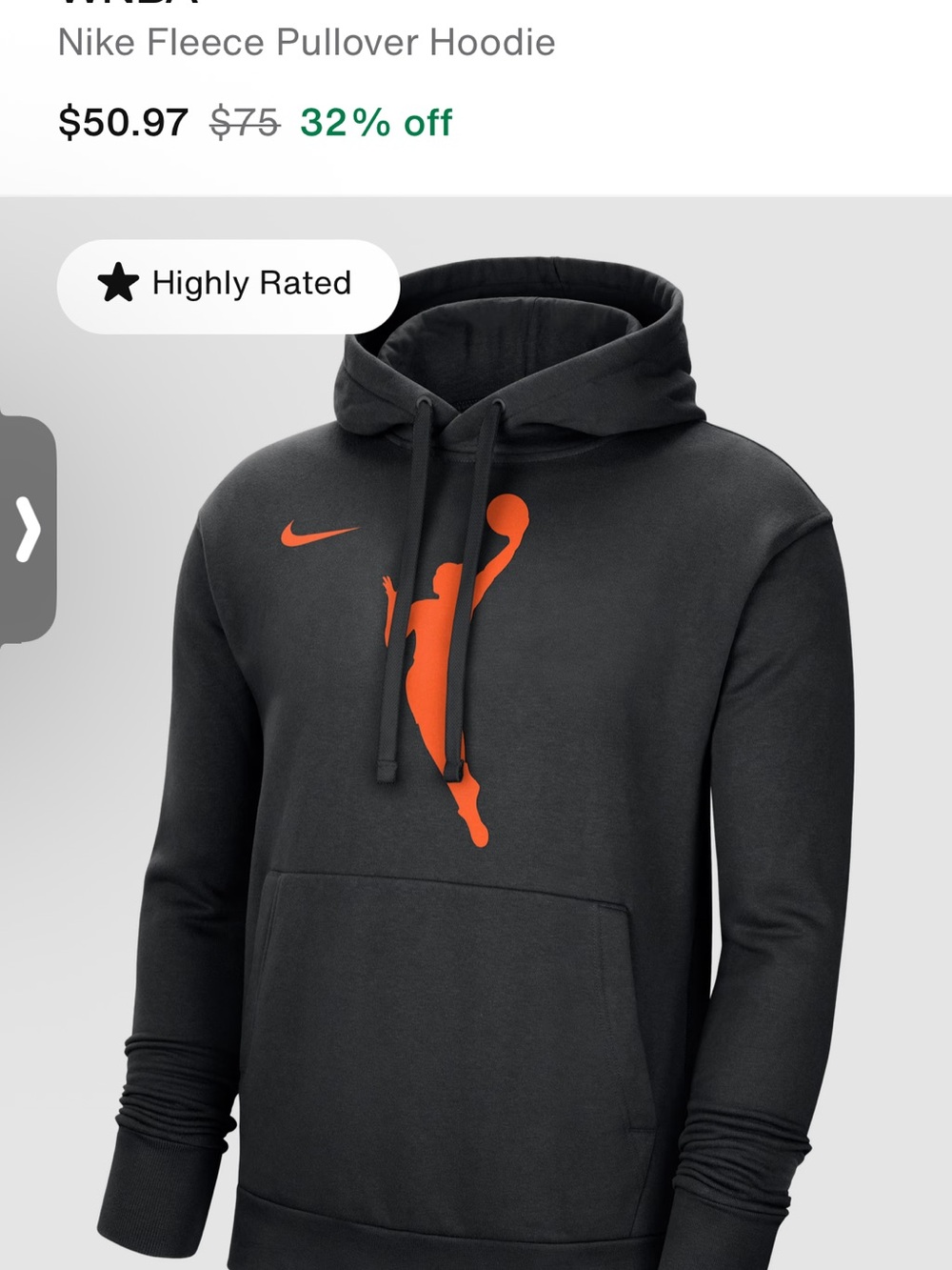 Nike WNBA Youth L Hoodie